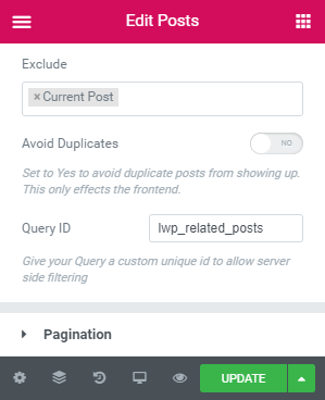 Custom Query Filter to show Related Posts with Elementor