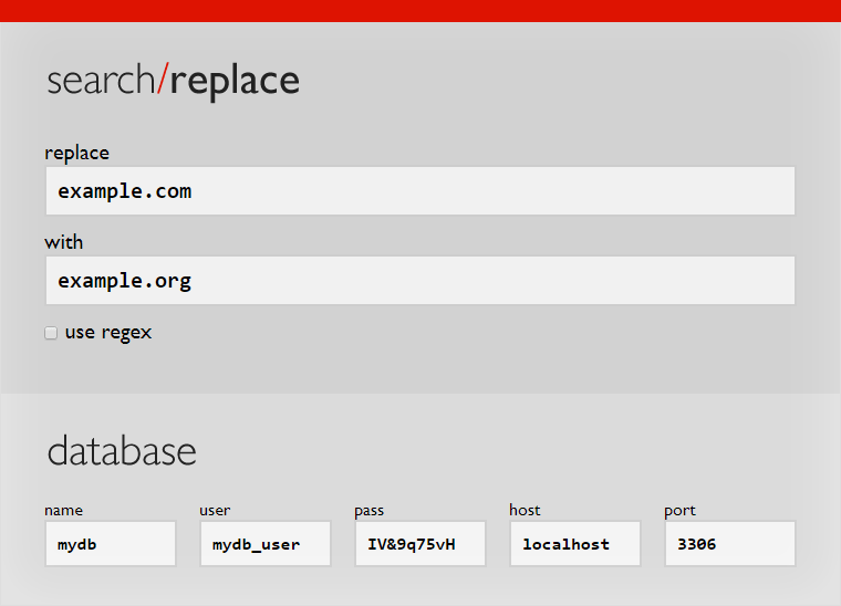 Move a WordPress site with the help of Search Replace DB tool
