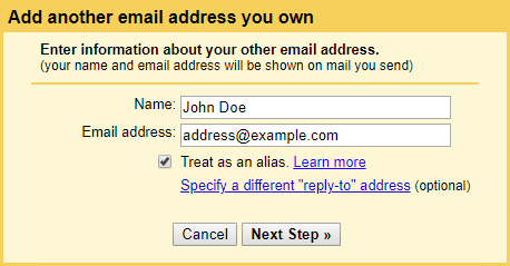 Add custom domain email address to Gmail